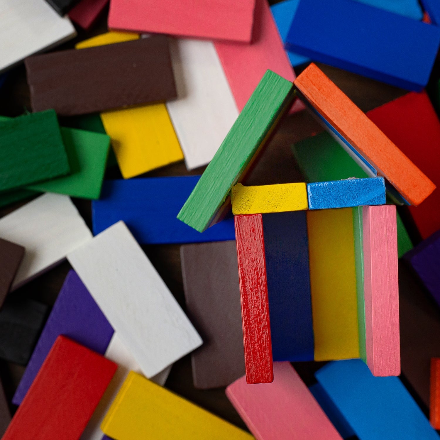 Domino blocks set for indoor play Domino blocks set for indoor play